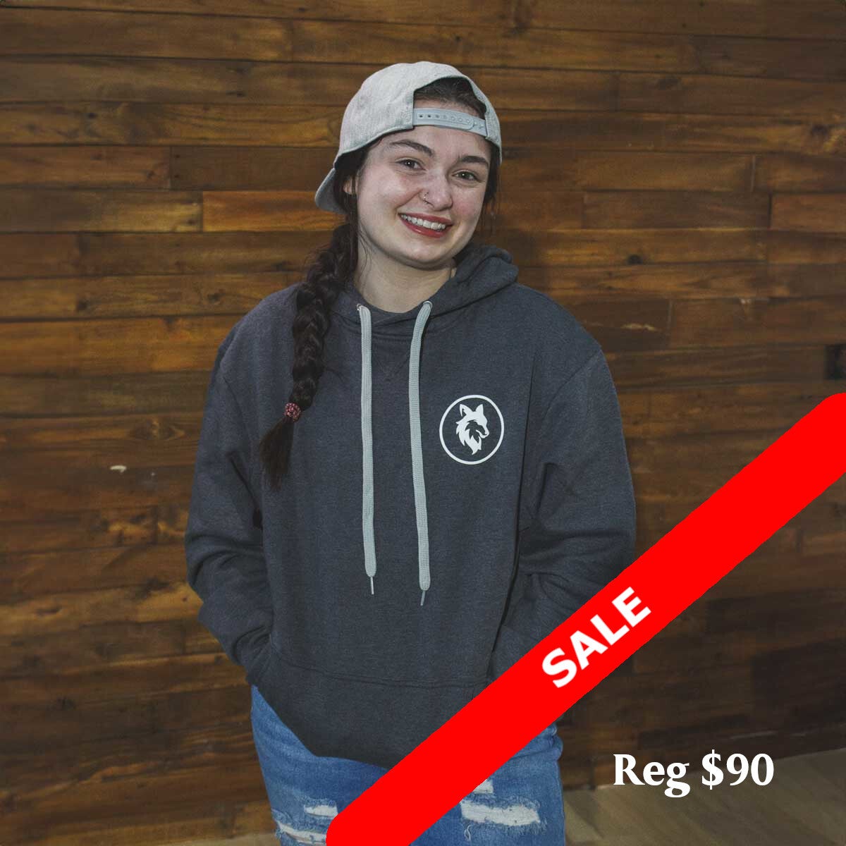 Grey on sale fox hoodie
